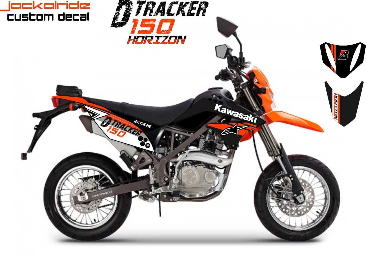 Custom Decal D Tracker KLX 150 Horizon Jackalride